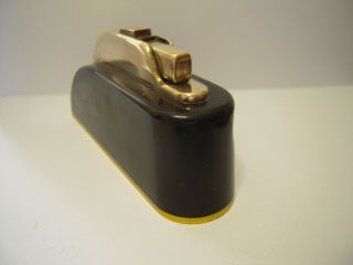 Vintage Thorens brass petrol table lighter,  SEMI - AUTOMATIC LIGHTER - SWISS 4