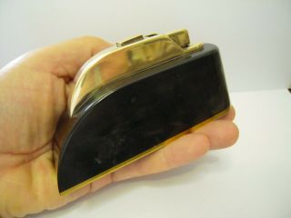 Vintage Thorens brass petrol table lighter,  SEMI - AUTOMATIC LIGHTER - SWISS 7
