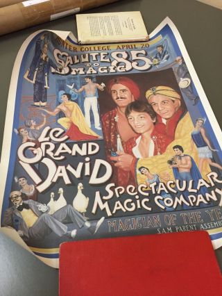 Le Grand David Magic Poster S.  A.  M.  1985