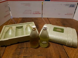 Vtg Old Spice Lime After Shave Cologne Lotion Gift Set 2.  375 Oz Scent Usa
