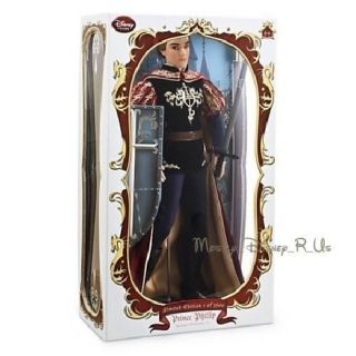 Disney Store Sleeping Beauty Prince Phillip 17 " Limited Edition Doll Le 3500