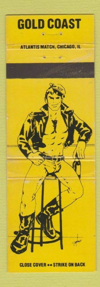 Matchbook Cover - Gold Coast Gay Bar Chicago Il