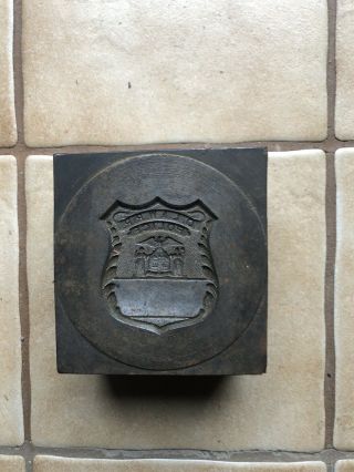 Delaware Lakawanna & Western Railroad Police Badge Mold Train D.  L.  &w.  R.  R.