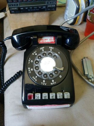 Vintage Northern Telecom Multi Line Rotary Dial Telephone 5 Line Black