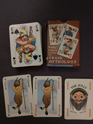 Vintage Greece 1995 Playing Cards With Ancient Greek Mythology Figures Complete