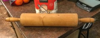 Vintage Massive 24 1/2” Thorpe Rock Maple Wood Rolling Pin Cheshire Conn.