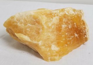 Large Heavy Orange Calcite Rock Mineral Healing Crystal Specimen