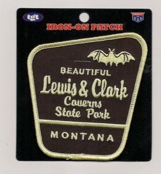 Lewis & Clark Caverns Sate Park Montana Souvenir Patch