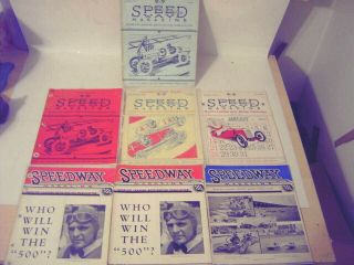 7 Old 1930,  S Speedway Car Racing Magazines For 1 Bid
