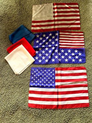 Mismade Flag Silks - Flags 21 " X 14 " - Solid Colors 17 " X 17 "