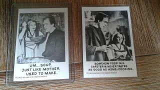 1964 The Munsters Trading Cards 35 And 40 Leaf Brand