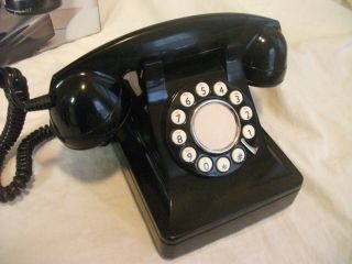 Pottery Barn Dreyfuss Phone Retro Style Telephone Black Vintage 999