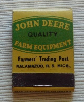 Feature Matchbook,  Farmer ' s Trading Post,  Kalamazoo,  Mi. ,  John Deere Tractors 2