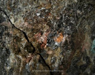Native copper with malachite - Franklin,  NJ 5