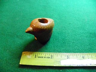 Real Nesting Bird Effigy Pipe Indian Artifacts / Arrowheads 3
