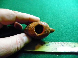 Real Nesting Bird Effigy Pipe Indian Artifacts / Arrowheads 6