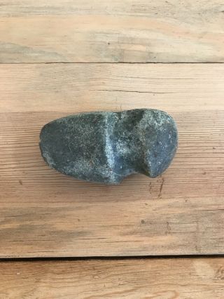 Native American Indian Artifact Stone Axe Head Groove 5” By 2.  3/4” Approx.