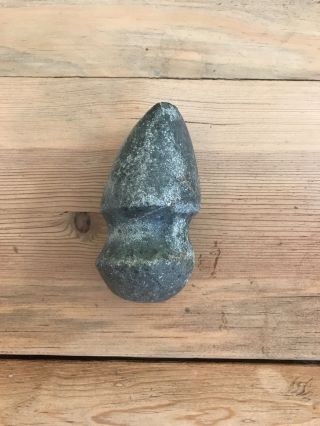 Native American Indian Artifact Stone Axe Head Groove 5” by 2.  3/4” approx. 3