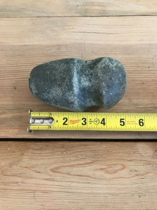 Native American Indian Artifact Stone Axe Head Groove 5” by 2.  3/4” approx. 5