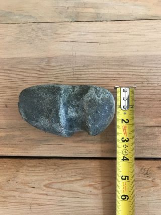 Native American Indian Artifact Stone Axe Head Groove 5” by 2.  3/4” approx. 6
