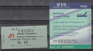 India And Singapore Airlines Revenue Labels Rs 50,  And 15$.