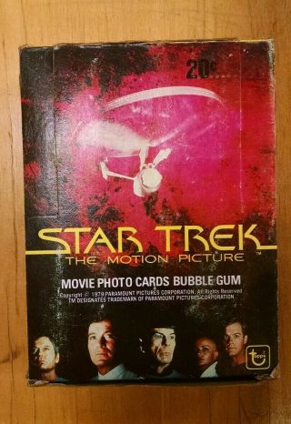 1979 Topps Star Trek 36 Packs Wax Box Vintage