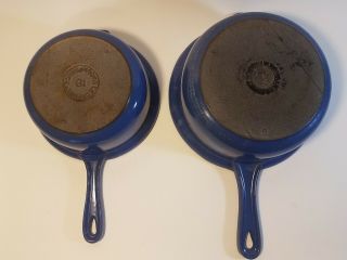 Le crueset 22 And 18 Cast Iron Sauce Pans 3