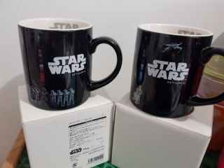 Star Wars Light & Dark Side Jedi Empire Tokyo Skytree Limited Edition Mugs