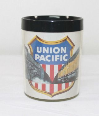 Union Pacific Railroad Train Mug Cup Thermo - Serv Westbend Plastic Usa Vintage