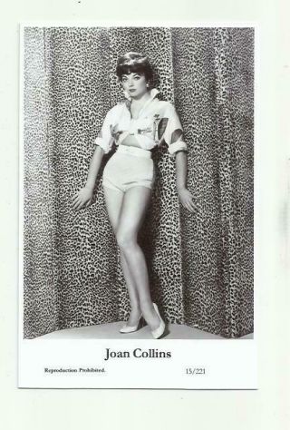 N487) Joan Collins Swiftsure (15/221) Photo Postcard Film Star Pin Up
