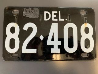 Delaware Ceramic License Plate (date Unknown)