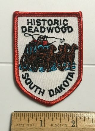 Historic Deadwood South Dakota Sd Stagecoach Carriage Embroidered Souvenir Patch