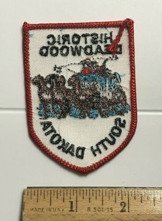 Historic Deadwood South Dakota SD Stagecoach Carriage Embroidered Souvenir Patch 3