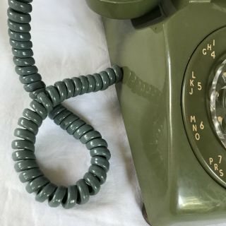 Vintage Stromberg Carlson Rotary Dial Telephone Avocado Green 1970s USA 3