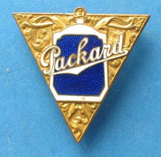 109 Large Packard Car Auto Enamel Lapel Badge Pin