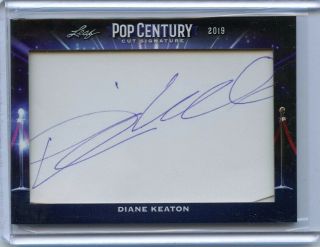 2019 Leaf Metal Pop Century Diane Keaton Cut Signature Autograph Auto Godfather