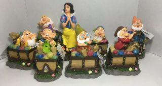 Disney Snow White And The Seven Dwarfs (solar) 2019 Resin Garden Statues