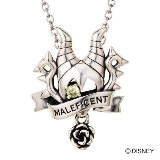 Disney Villains Accessories Sleeping Beauty Maleficent Rose Silver Necklace