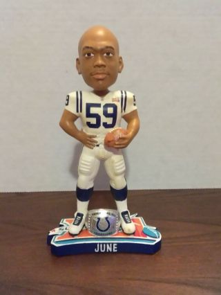 Collectible Bobblehead Of Indianapolois Colts,  The Player Is June.