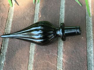 Vintage MCM Italy Amethyst Glass Decanter Empoli Murano 1960s Genie Bottle 4