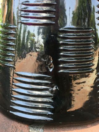 Vintage MCM Italy Amethyst Glass Decanter Empoli Murano 1960s Genie Bottle 6