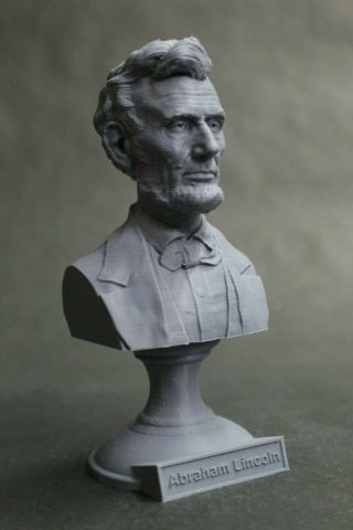 Abraham Lincoln 5 Inch 3d Printed Bust Usa President 16 Art