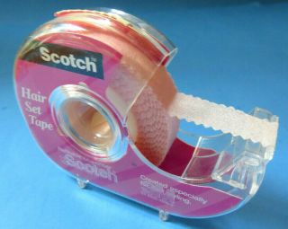 Vintage Scotch Pink Hair Set Tape 1/2” X 650” (18yrds) Pretty Pink Package