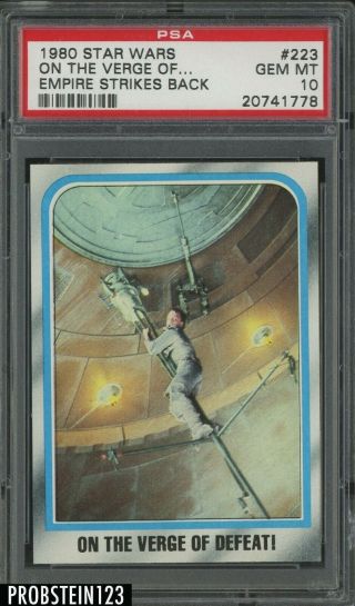 1980 Topps Star Wars Empire Strikes Back On The Verge Of Defeat Psa 10 Gem