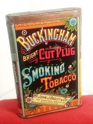 Buckingham Double Cut Vertical Pocket Tobacco Tin (Very Rare) Minty 2