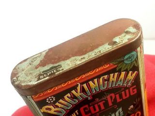 Buckingham Double Cut Vertical Pocket Tobacco Tin (Very Rare) Minty 5