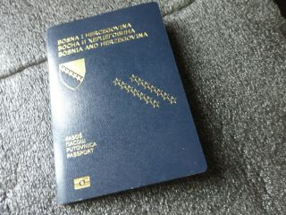 Vintage Passport Bosnia And Herzegovina 17 Years Old Teen Girl