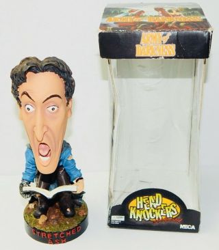 Rare Evil Dead Army Of Darkness Stretched Face Ash Neca Head Knockers Bobblehead