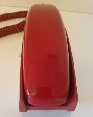 Vintage Western Electric Trimline Push - Button Red Wall Phone (phone)