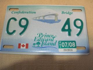 2008 Prince Edward Island Motorcycle License Plate.  5 " X 8 ".